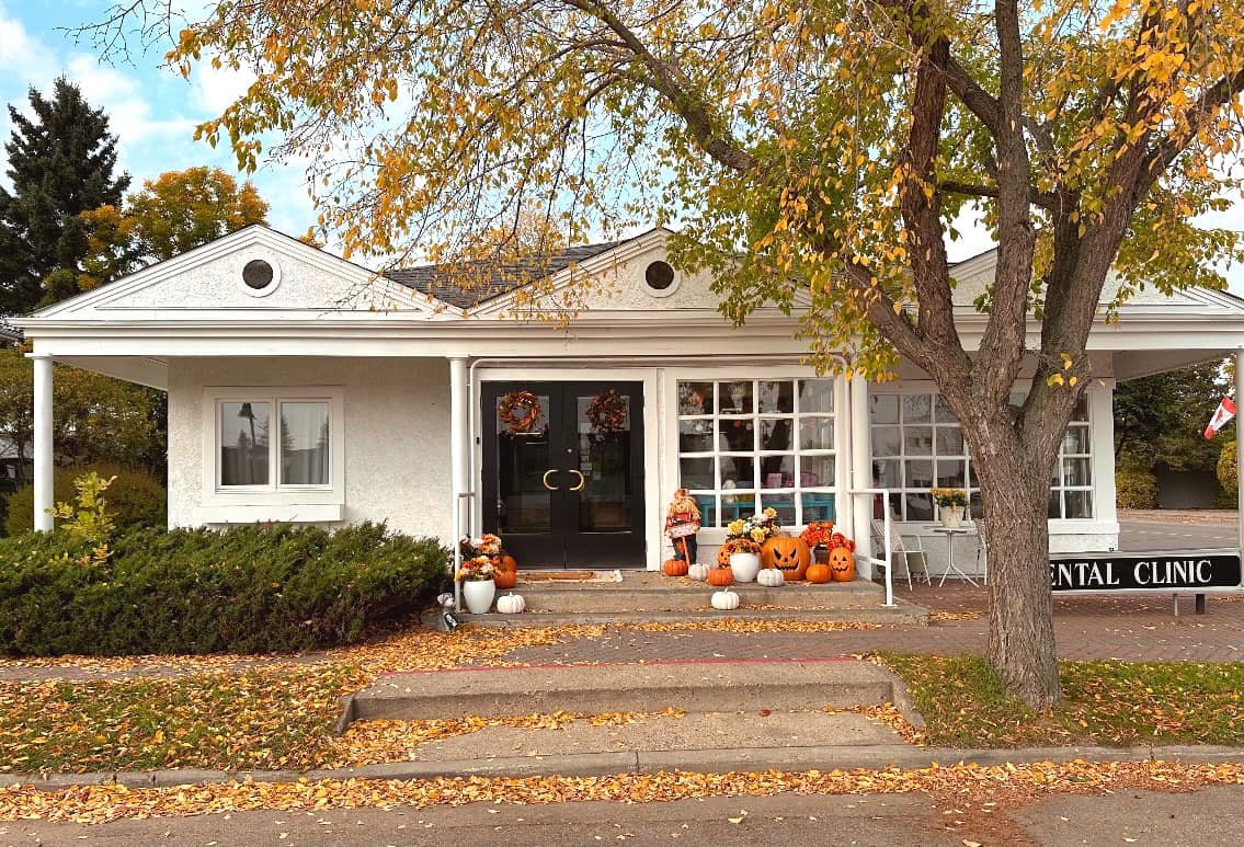 Redwater Dental Clinic exterior — a welcoming view from the street