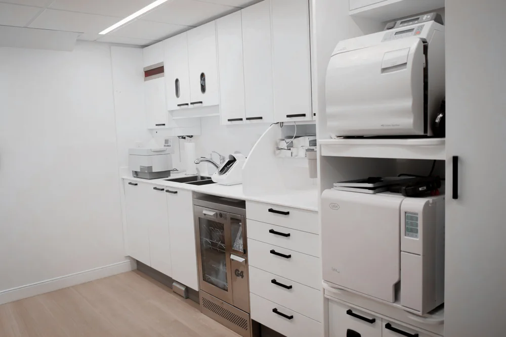 Modern sterilization area inside Redwater Dental Clinic